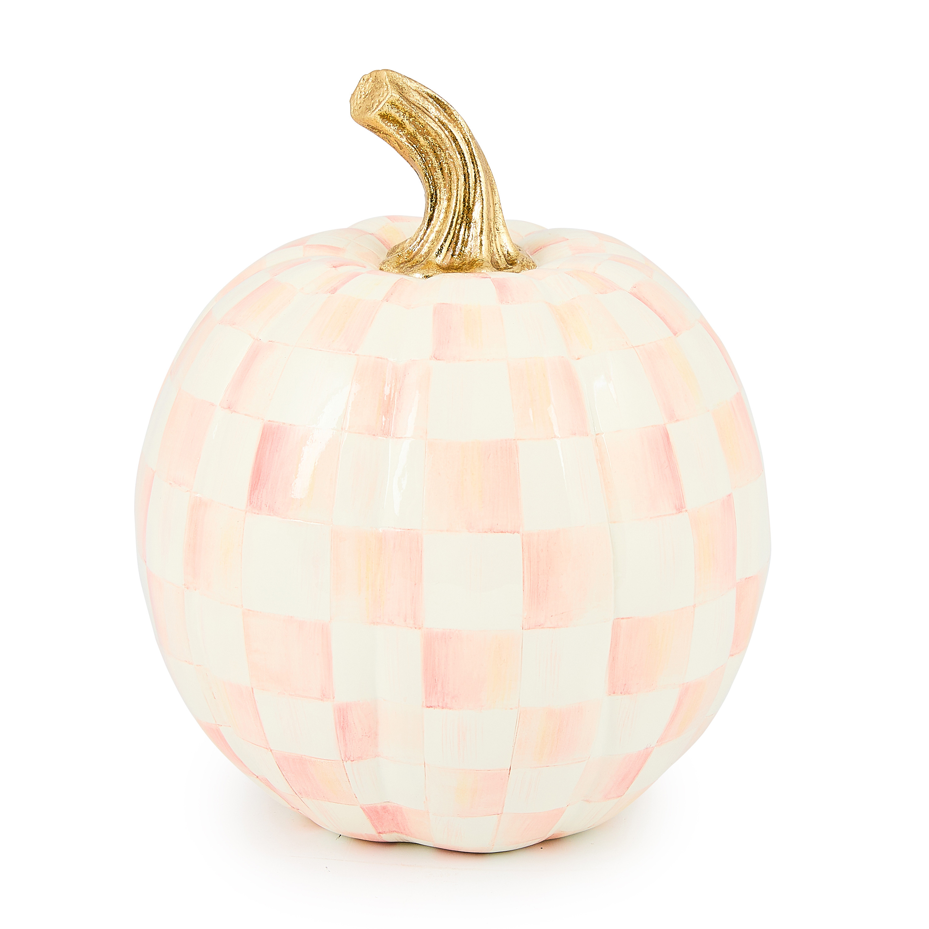 MacKenzie-Childs Rosy Check Small Pumpkin | MacKenzie-Childs