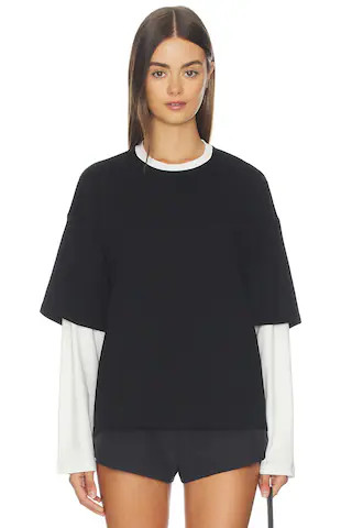 Lovers and Friends Bethan Tee in Black & White from Revolve.com | Revolve Clothing (Global)