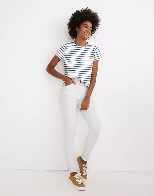Tall 10" High-Rise Skinny Jeans in Pure White | Madewell