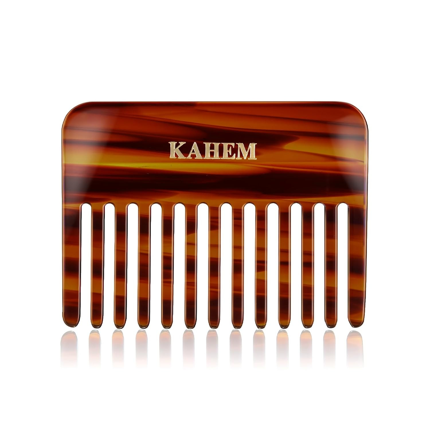 KAHEM Handmade Wide Tooth Comb for curly hair.Small Wide Tooth Comb for Long and short Hair Detan... | Amazon (US)