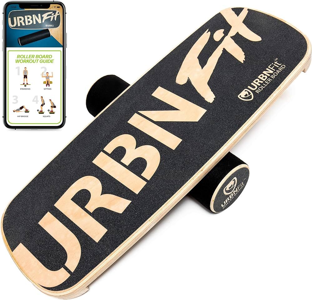 URBNFit Wooden Balance Board Trainer - Wobble Board for Skateboard, Hockey, Snowboard & Surf Trai... | Amazon (US)