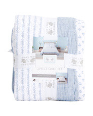 Cotton Seaweed Striped Quilt Set | TJ Maxx
