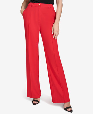 Halston Women's Straight-Leg Trousers - Macy's | Macy's