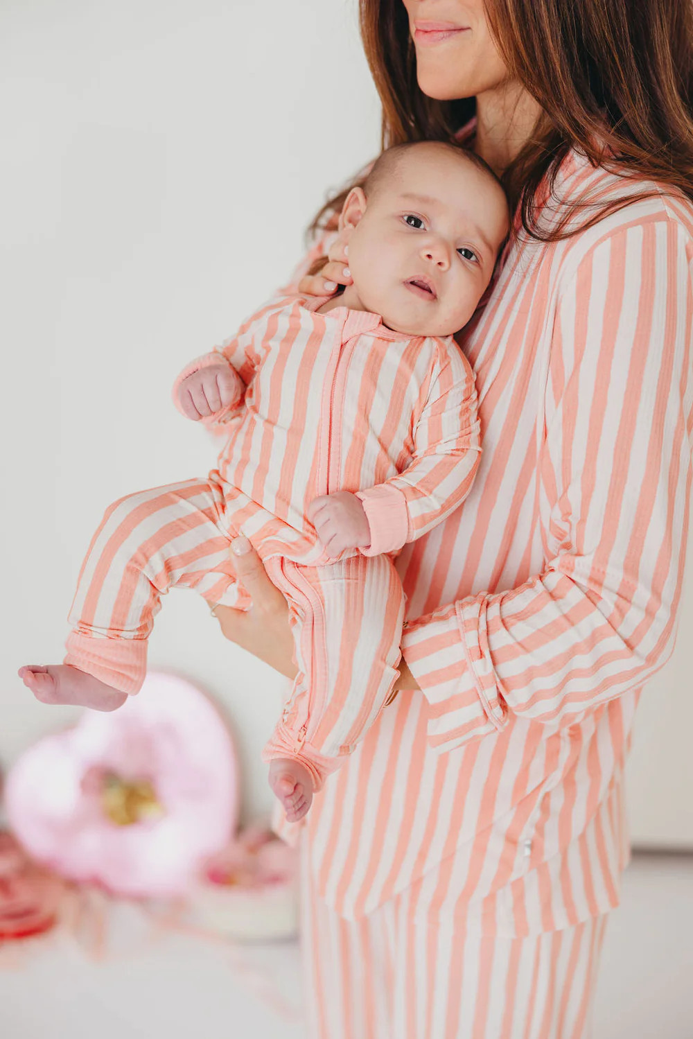 Candy Stripe Sleep Onesie | Pink | Tiny Talulah | Talulah