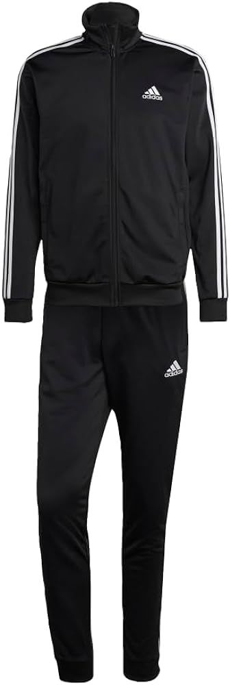 adidas Men's Sportswear Basic 3-stripes Tricot Track Suit | Amazon (US)
