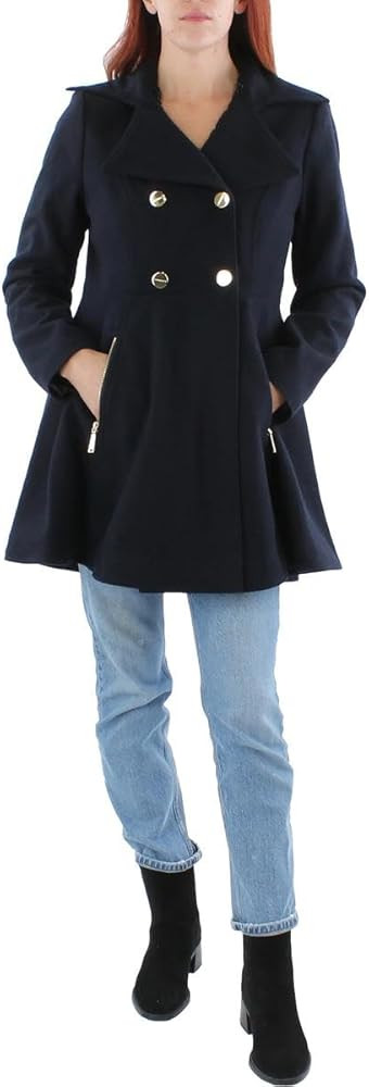 Laundry by Shelli Segal Womens Wool Blend Lightweight Pea Coat | Amazon (US)