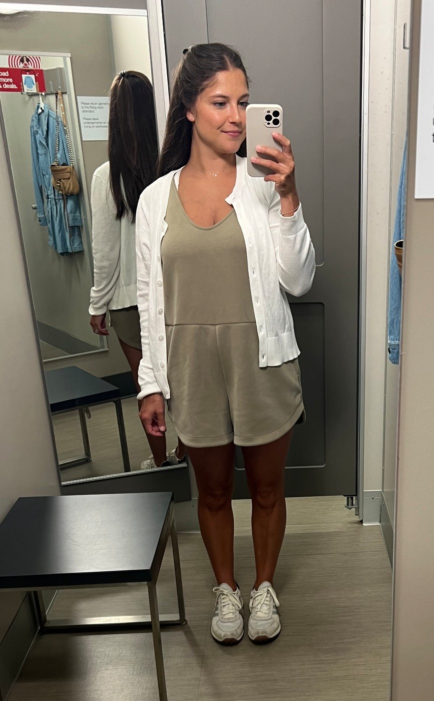 Target A New Day romper! Probably one of my favorite Target finds! So comfy but also cute! I’m wearing a size M! It runs big but i like how it doesn’t touch me! 

#LTKFindsUnder50