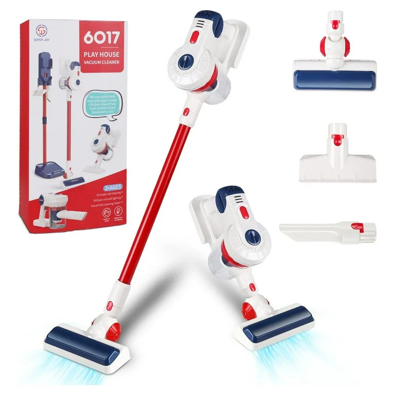 SUPER JOY Kids Vacuum Cleaner Toy for Toddler, Toy Vacuum Cleanerwith Lights & Sounds, Cord-Free ... | Walmart (US)