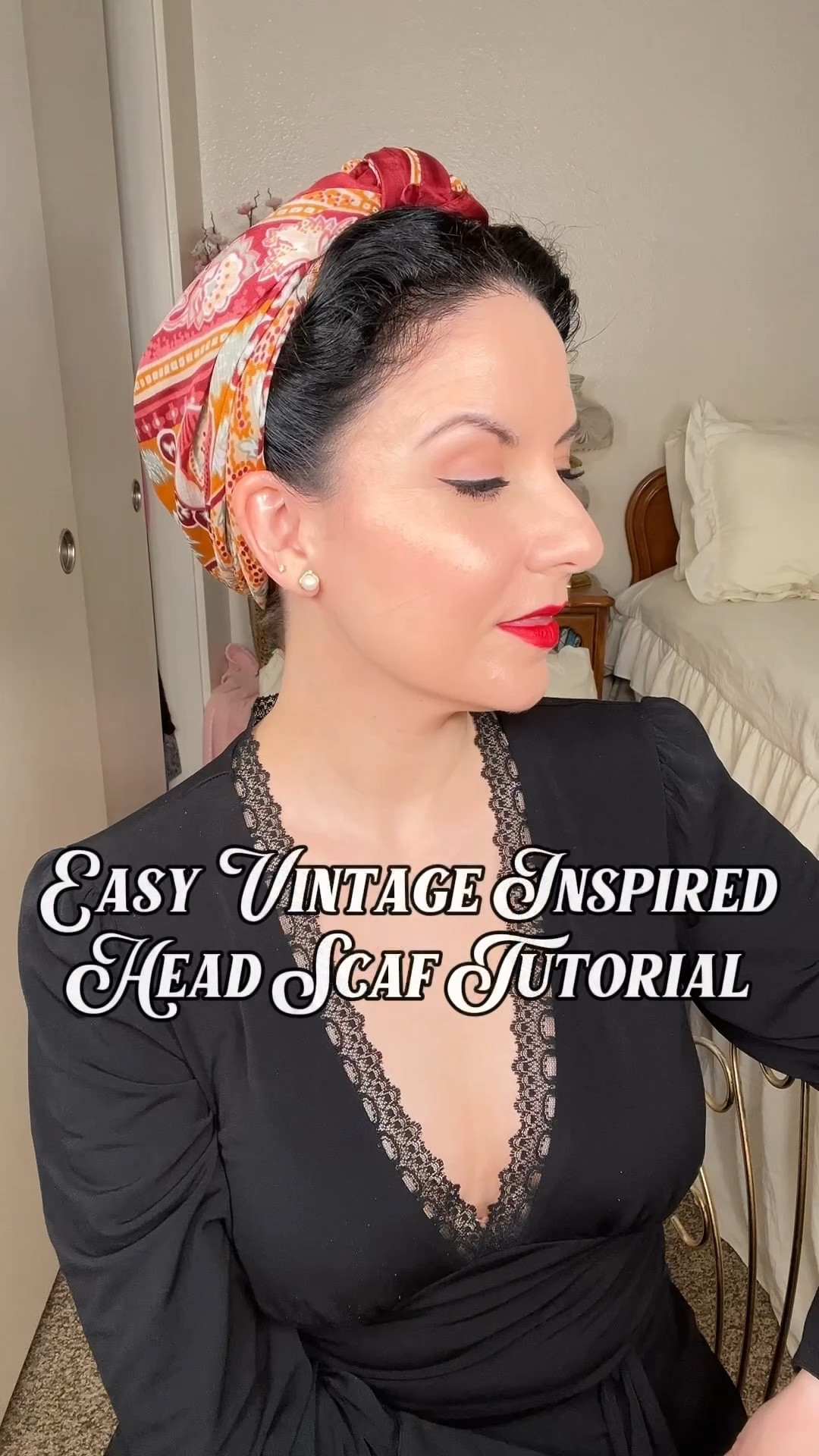 Vintage Inspired Head Scarf Tutorial ♥️

#LTKgrwm #LTKBeauty #LTKmorningroutine