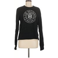 Club Monaco Sweatshirt: Black Tops - Size Medium | ThredUp (US)