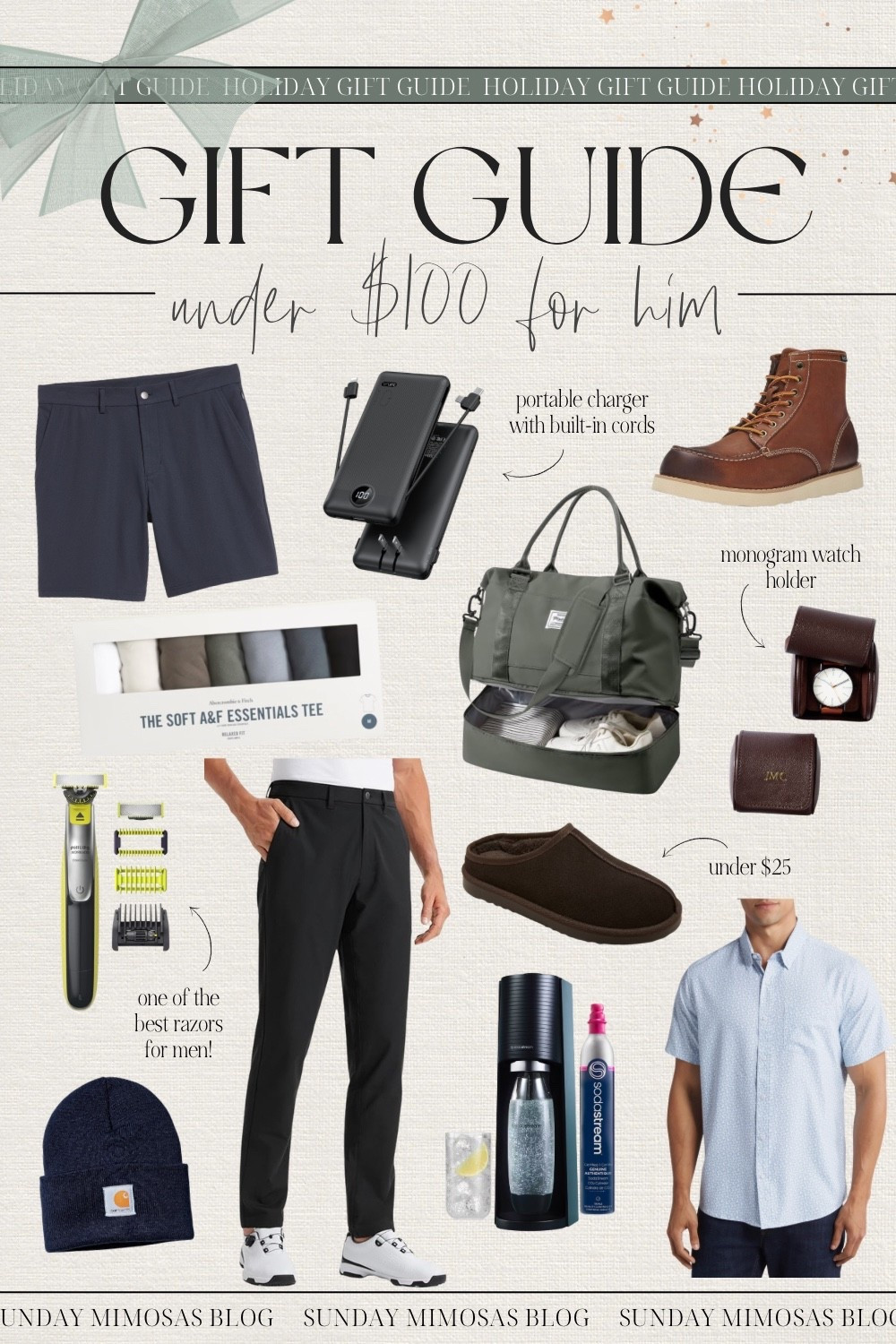 CHRISTMAS GIFT GUIDE FOR HIM: Best Christmas Gifts for Men Under $100 🎁✨

We’re sharing the best gifts for him! From the top-rated golf pants and Phillips one blade razor to the Abercrombie essentials tee pack for him and the SodaStream device, we’ll help you find the perfect gifts for guys that won’t hurt your wallet!

Gifts for men, mens Athleisure, Old Navy for men, men’s gifts, activewear for men, men’s activewear, gifts for husband, gifts for dad, guy gifts, boyfriend gift guide, gifts for boyfriend, Christmas gift ideas for boyfriend, athletic shorts men

#LTKHoliday #LTKCyberWeek #LTKGiftGuide
