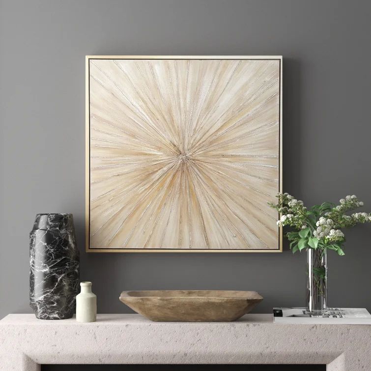 Contemporary Bursting - Picture Frame Graphic Art on Canvas | Wayfair North America