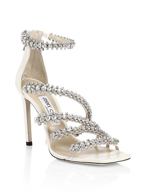 Josefine Crystal-Embellished Leather Sandals | Saks Fifth Avenue