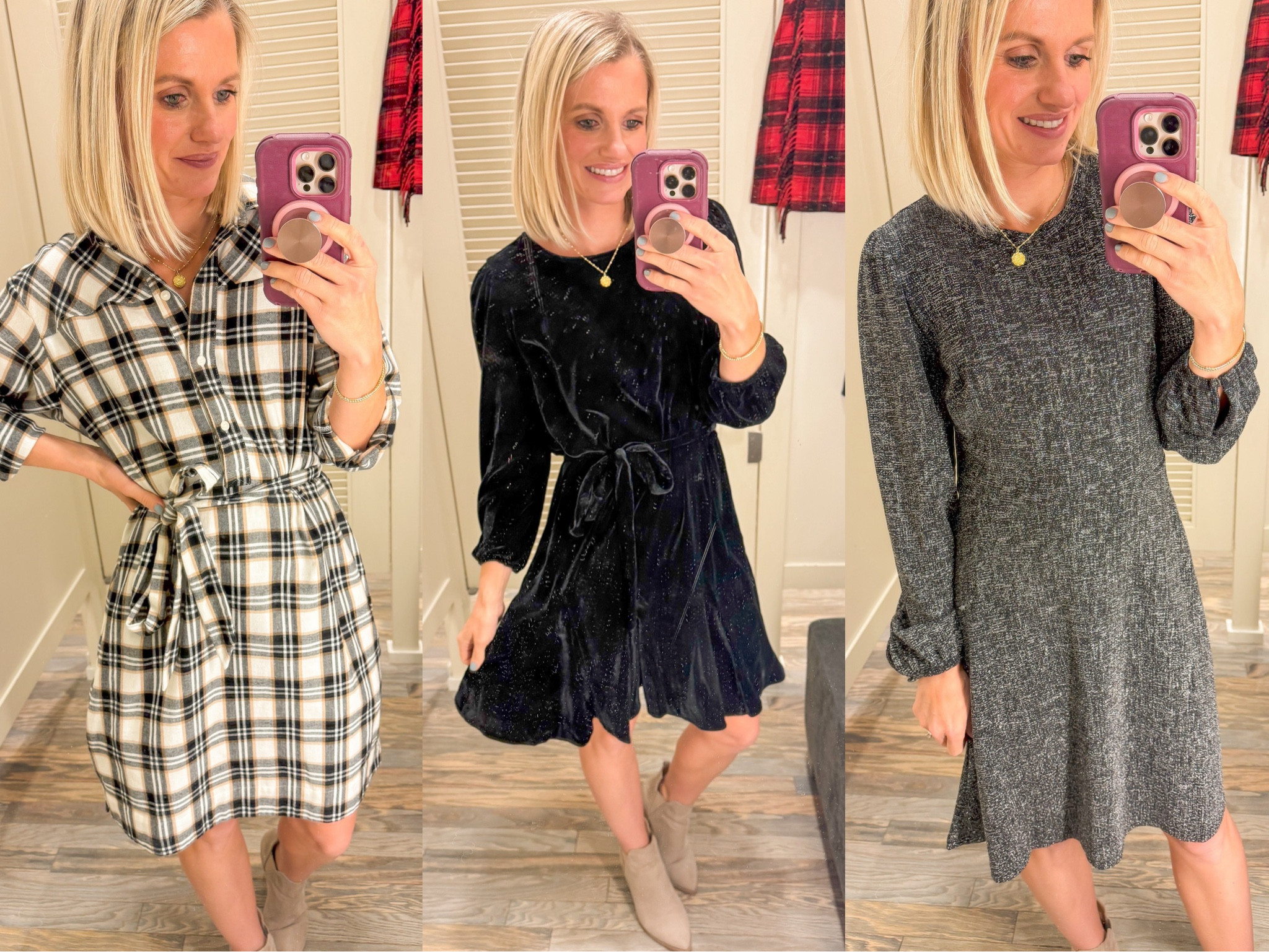I’m loving these holiday dresses from @loft! Get 60% off for Cyber Monday plus free shipping!! Dresses fit TTS! 

#LTKCyberWeek #LTKHoliday #LTKSaleAlert