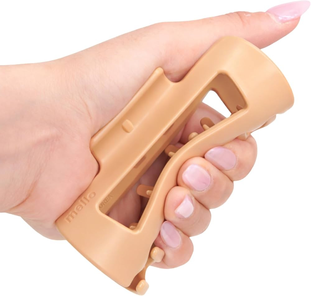 The Original Mello Hair Claw Clip Squishy Claw Clip Made in Korea Patent Pending 30021976 (Brown,... | Amazon (US)