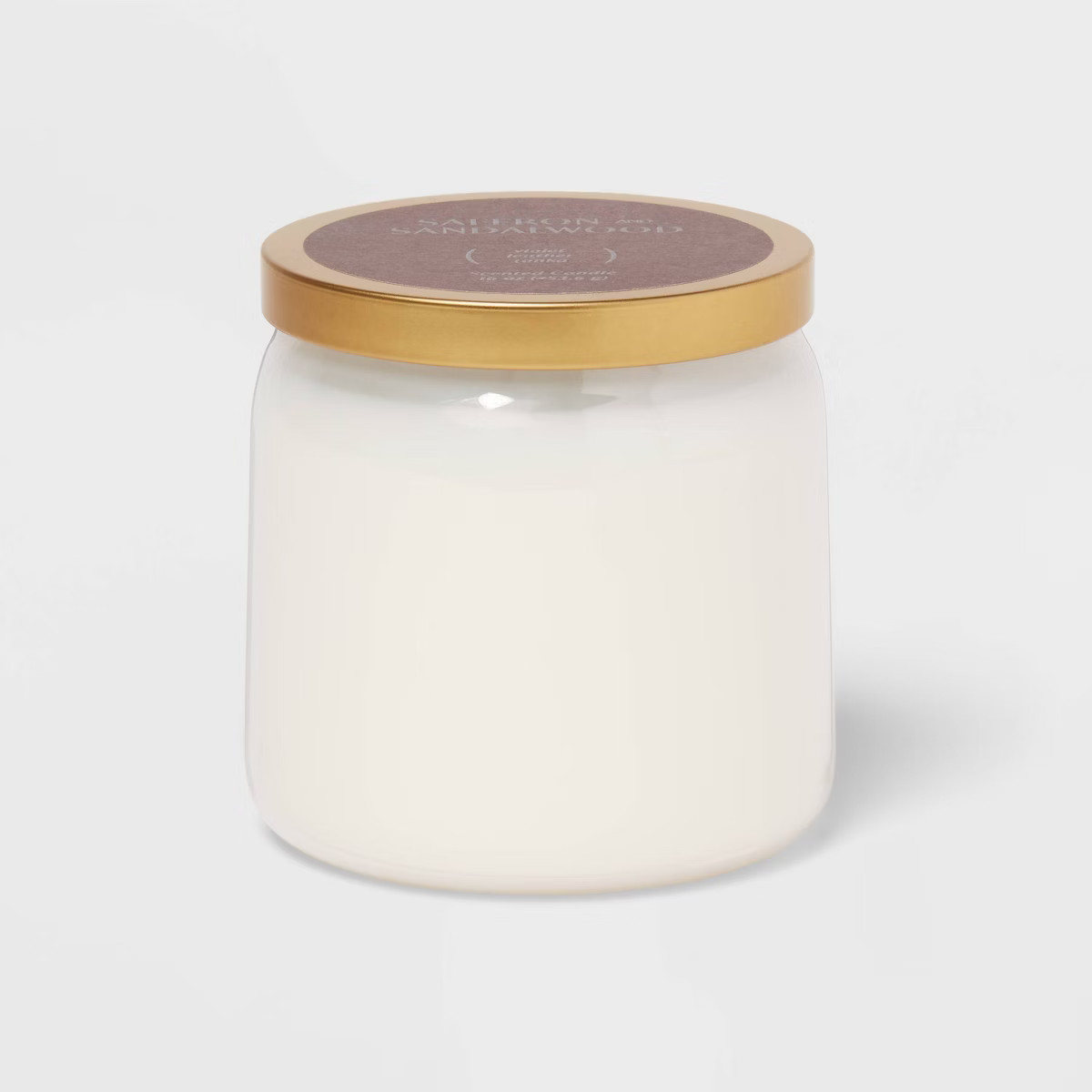 2-Wick 16oz Glass Jar Candle Saffron and Sandalwood - Threshold™ | Target