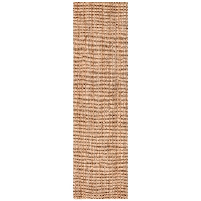 Martha Stewart  Natural 2 x 8 Jute Natural Indoor Coastal Runner Rug | Lowe's