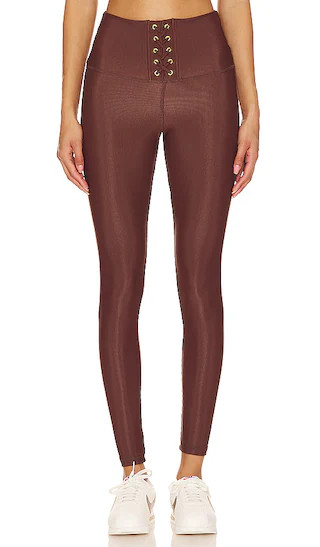 STRUT-THIS X Chantelle Paige-Mulligan The Liam Ankle Legging in Chocolate. - size L | Revolve Clothing (Global)