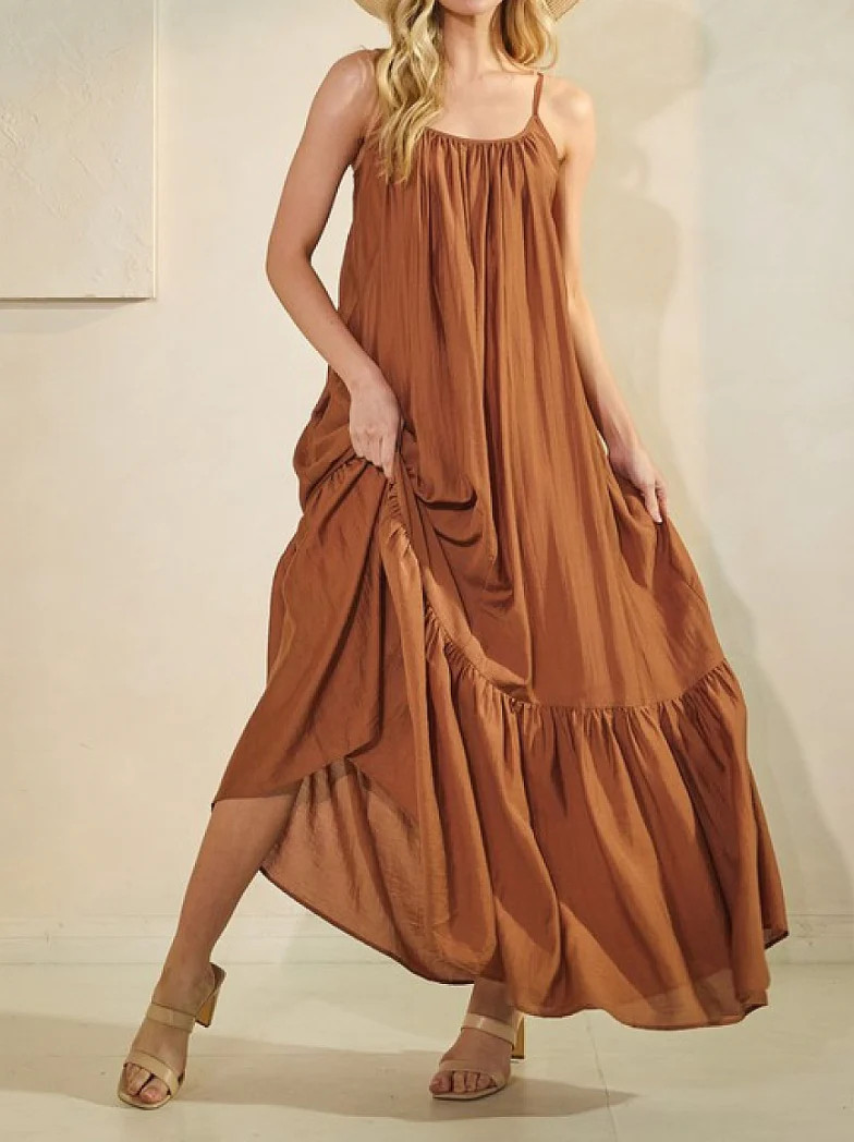 Flowing Maxi Sleeveless Dress | MTT Collective