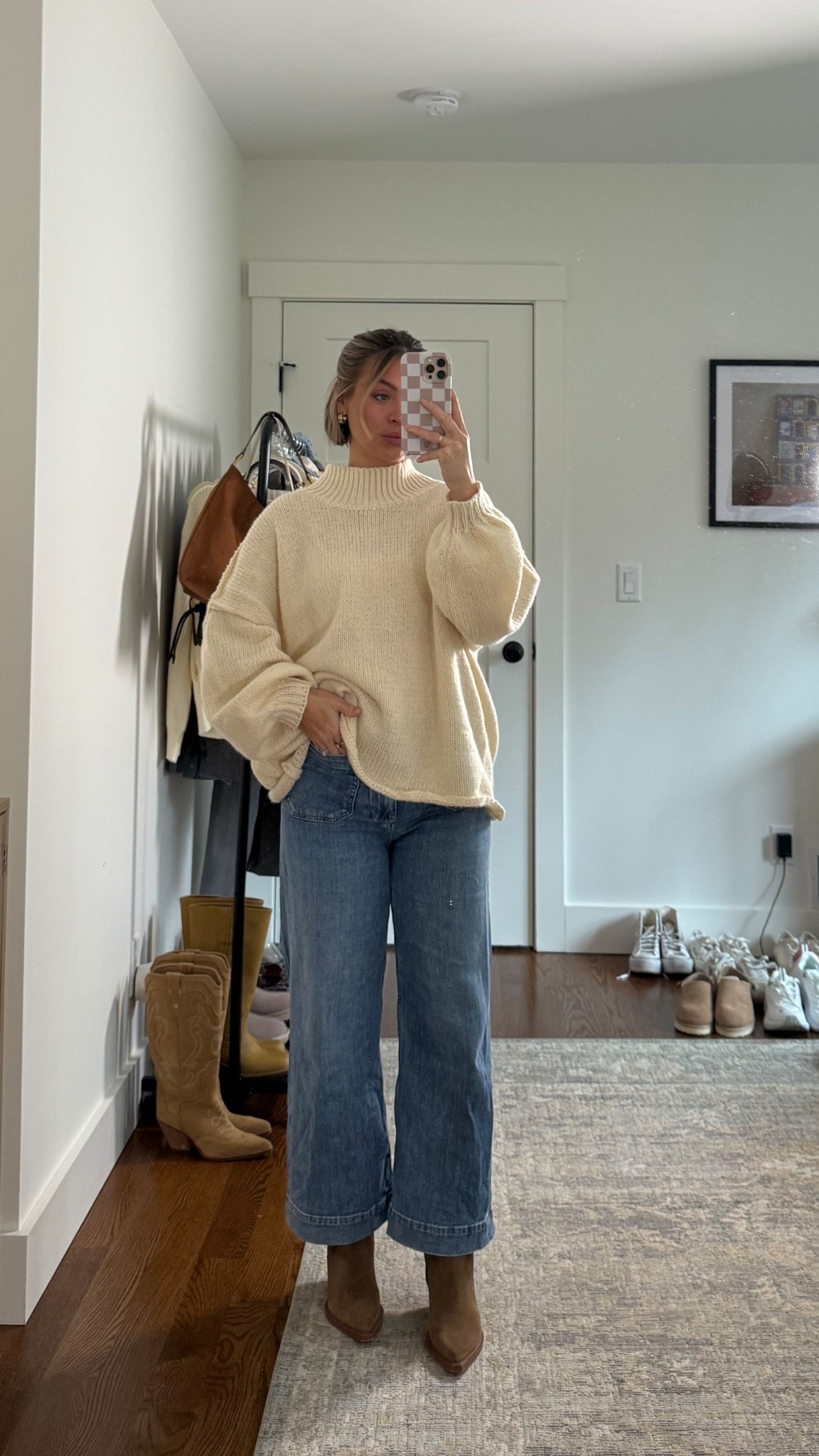 Family photos outfit! Small sweater, 25 jeans 

#LTKPetite #LTKStyleTip #LTKSeasonal