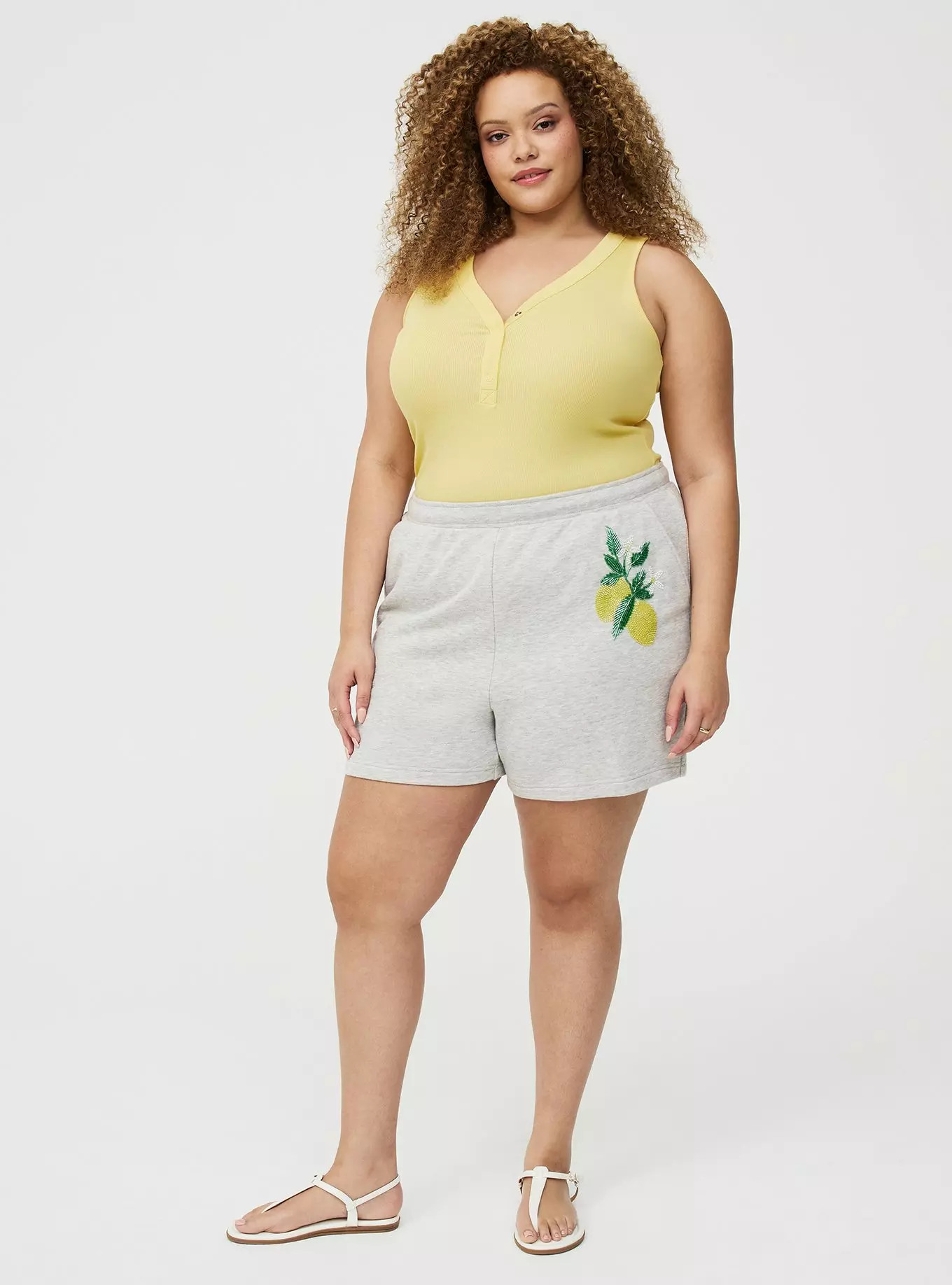 Cotton Modal Curved Henley Tank Top | Torrid (US & Canada)