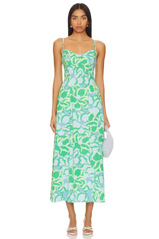 Show Me Your Mumu Allegra Midi Dress in Spring Tiffany from Revolve.com | Revolve Clothing (Global)