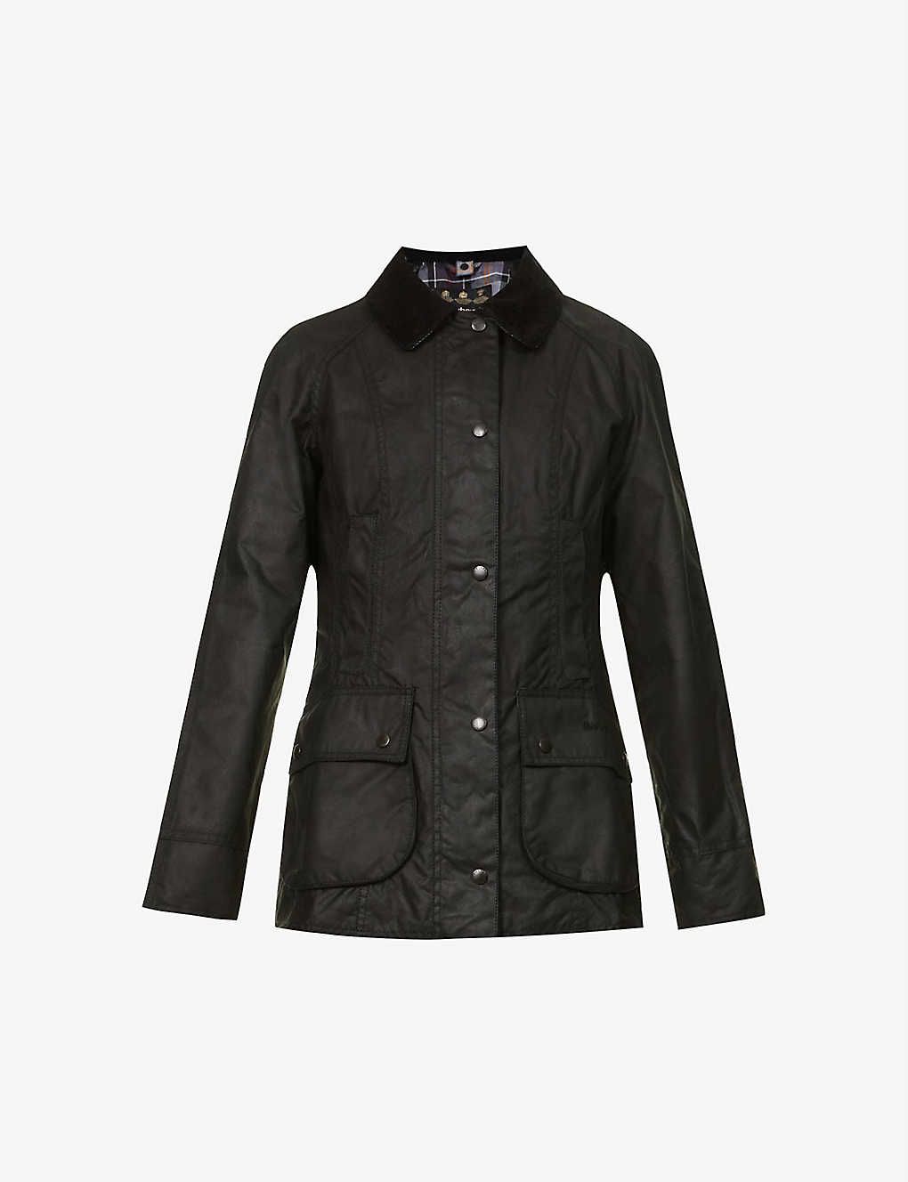 Beadnell tartan-lined waxed-cotton jacket | Selfridges