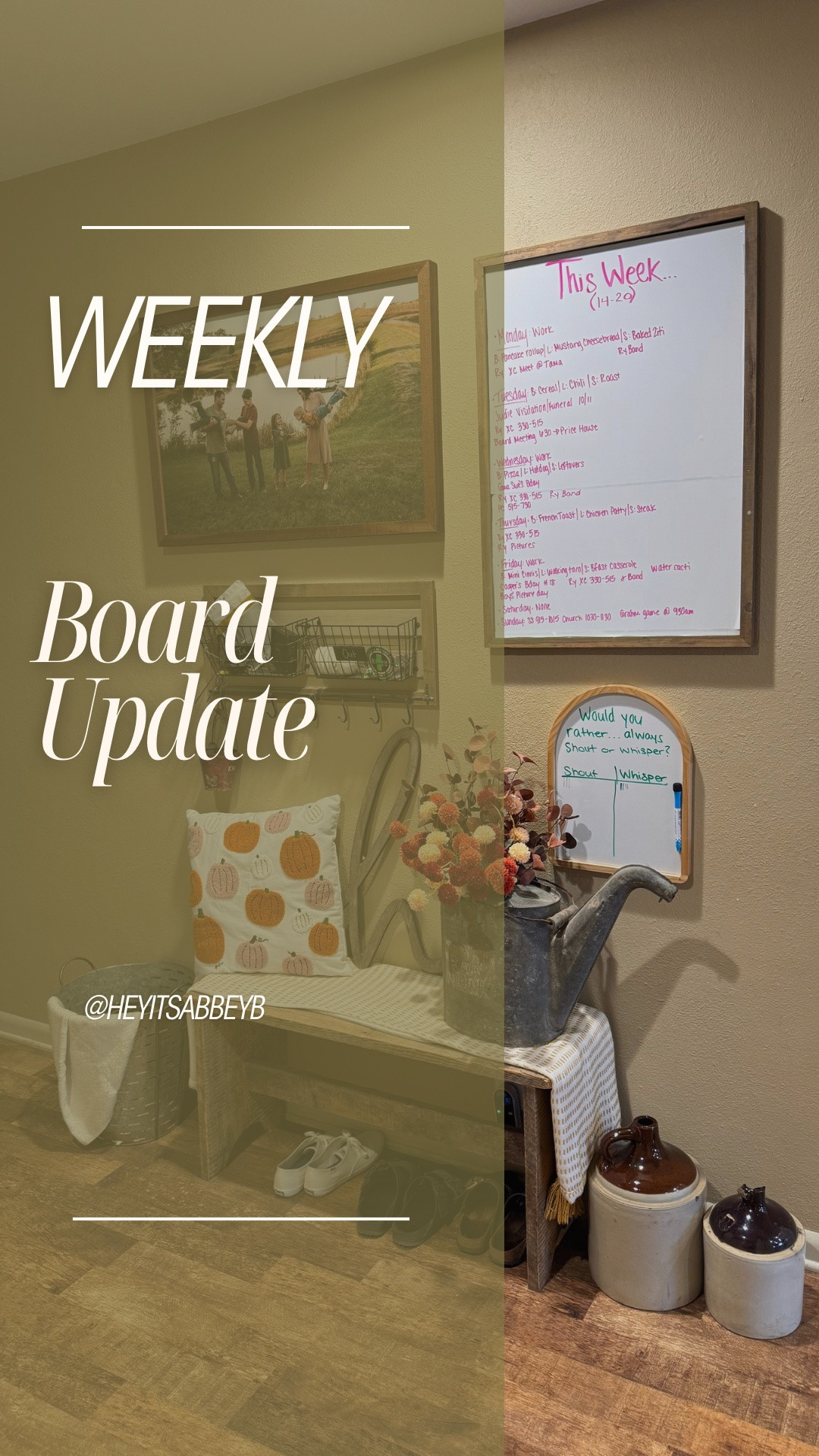 Here’s to a new week! Not quite as hectic as last week so let’s get it done!





#organize #organizers #organization #organizedlifestyle #schedule

#LTKdayinmylife #LTKmomlife #LTKvlog