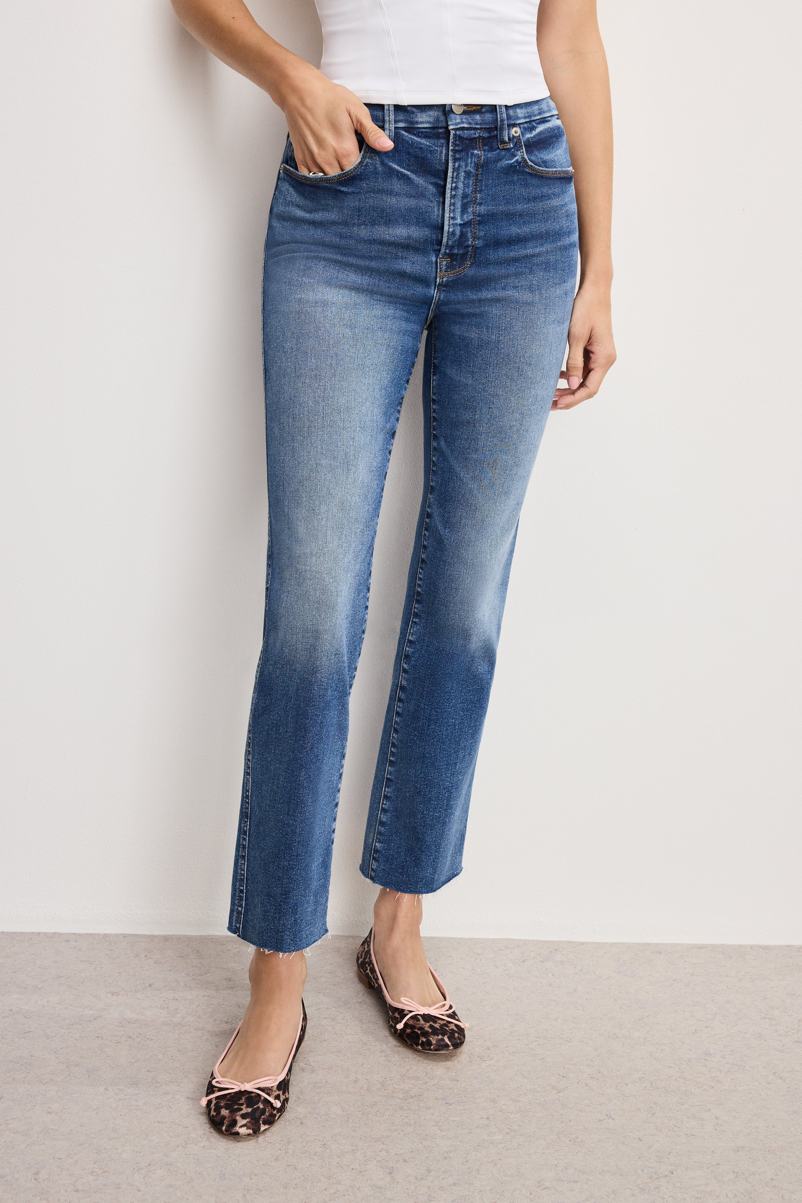 ALWAYS FITS GOOD CURVE STRAIGHT JEANS | INDIGO1071 - GOOD AMERICAN | Good American
