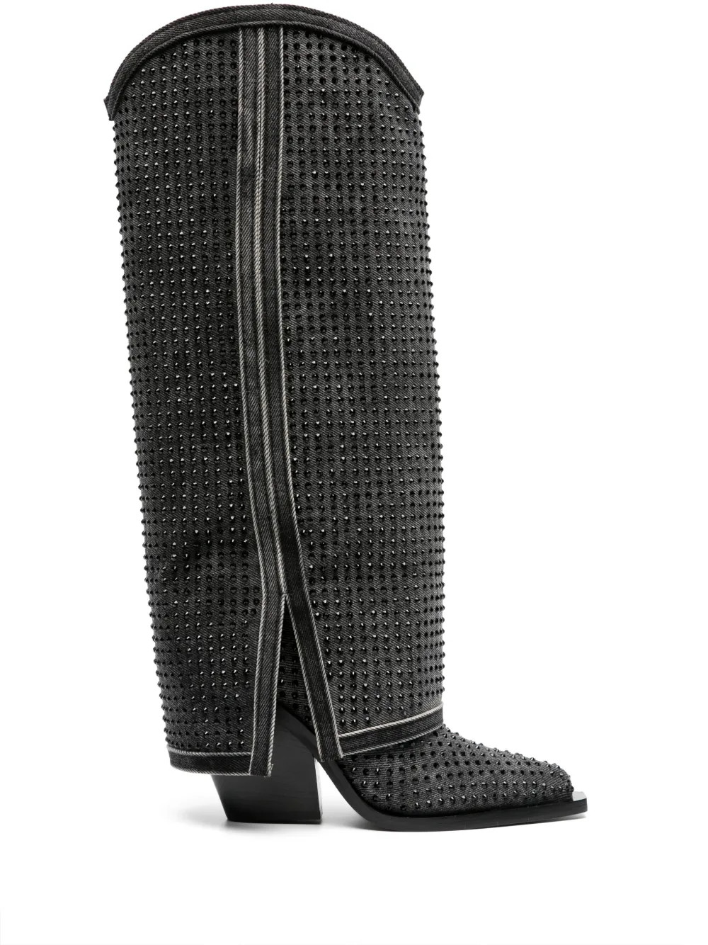 Le Silla Andy 100mm crystal-embellished Boots - Farfetch | Farfetch Global
