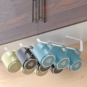 Amazer Mug Holder, 3 Pack Metal Sturdy Mug Tree Coffee Bar Accessories, Hanging Coffee Cup Hooks ... | Amazon (US)