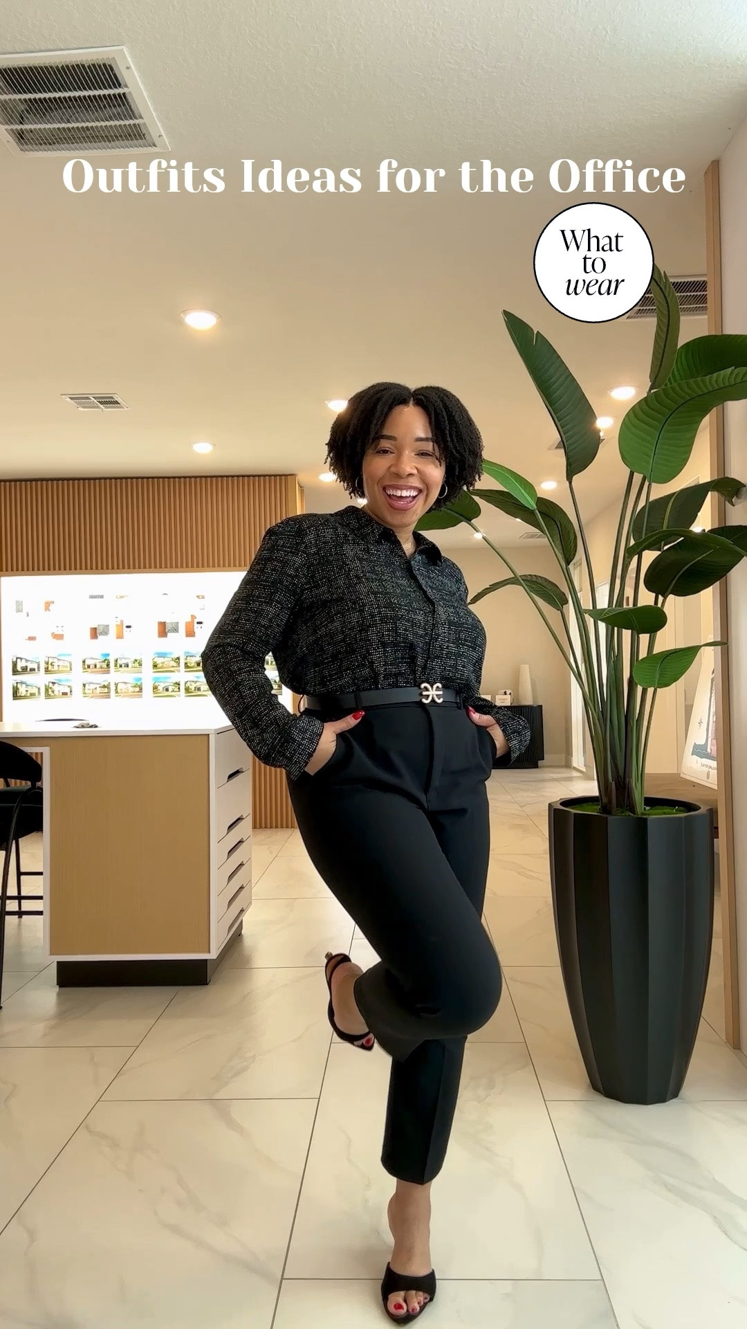 Chic outfits ideas for the office. 
Loving the prints on this black shirt. And I’m always a sucker for a well fitted ankle pants.

I’m 5’5 about 175 lbs and I’m wearing a large in the shirt and 10 in the high waisted ankle pants. 

Workwear 
Office wear
Office OOTD
Work OOTD

#LTKootd #LTKSaleAlert #LTKWorkwear