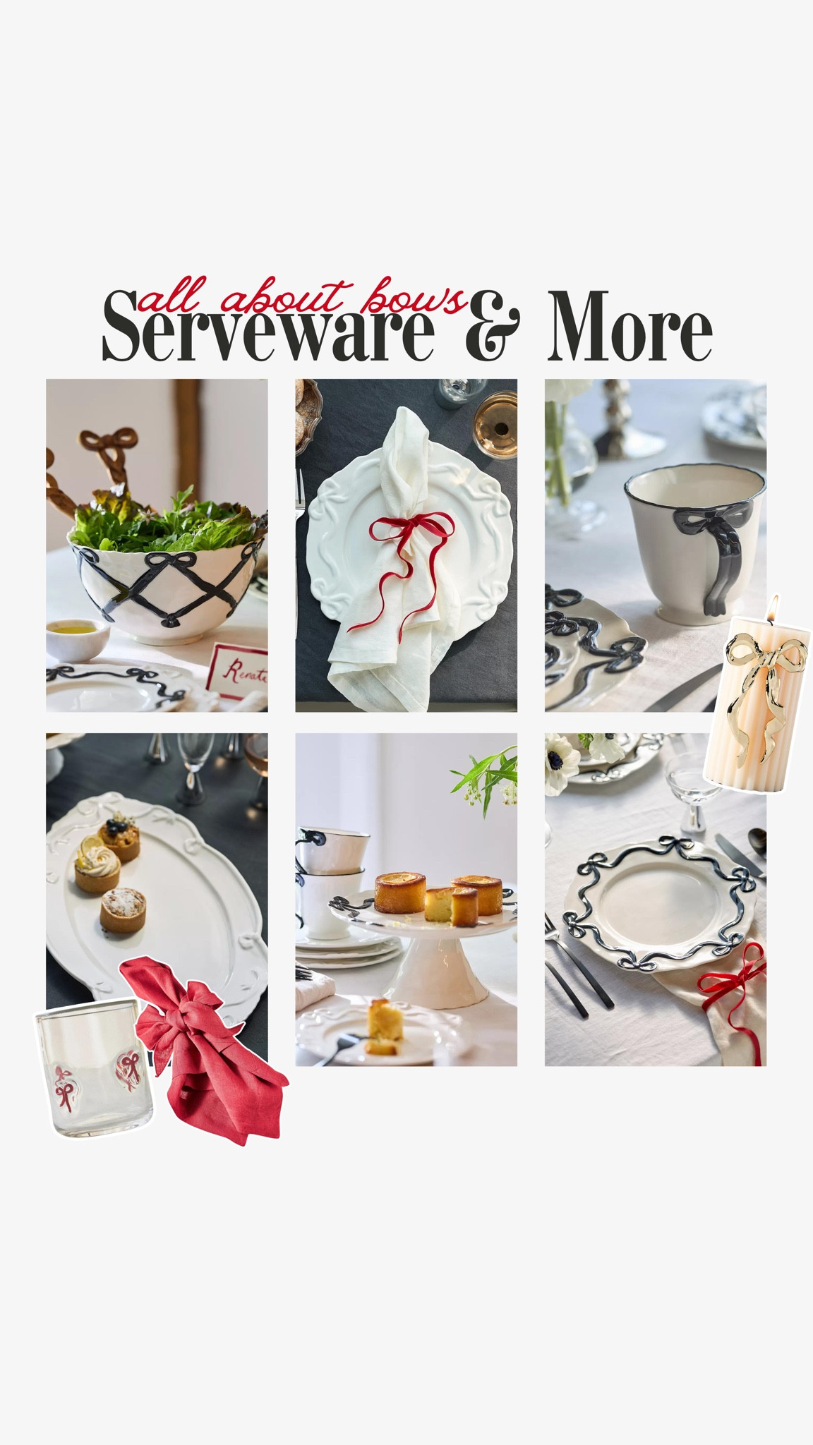Bow Serveware and Kitchen Decor !! 🎀🖤

#LTKHome #LTKSeasonal #LTKParties