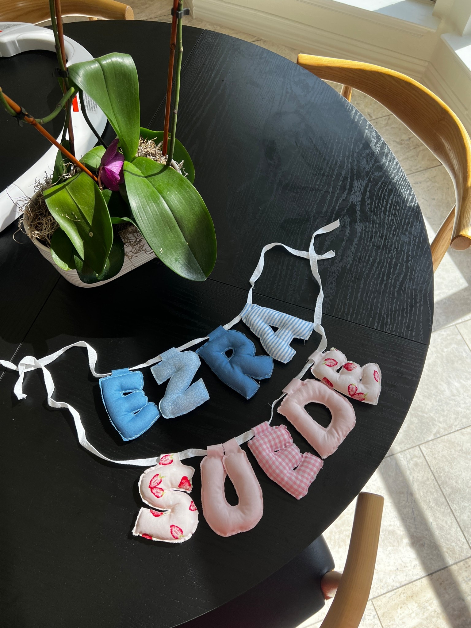 Cute fabric name banners for the playroom!

#LTKKids