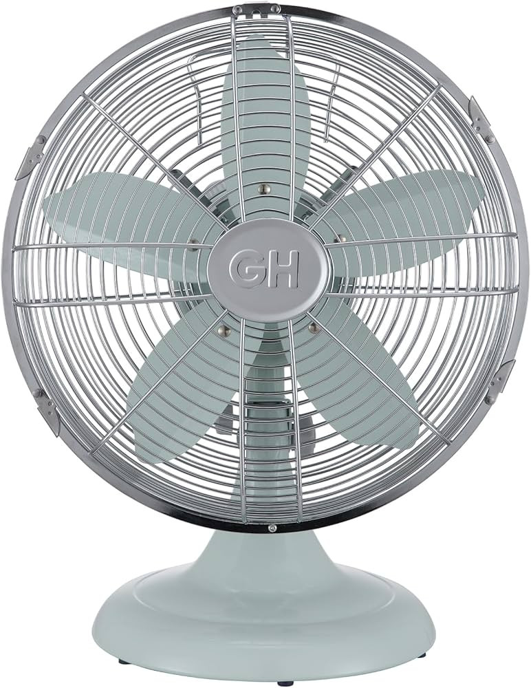 Good Housekeeping All-Metal 12" Retro Table Fan, Breezewave | Amazon (US)