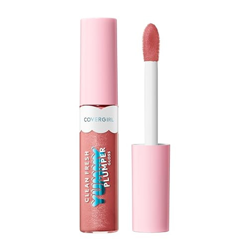COVERGIRL Clean Fresh Yummy Plumper Lip Gloss, 700 Love At Frost Sight, Shiny, Vegan Formula, Easy to Apply, Minty Flavor, 0.33oz | Amazon (US)