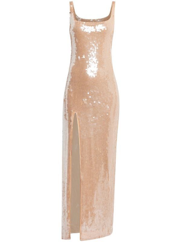 STAUD Le Sable Sequinned Maxi Dress - Farfetch | Farfetch Global
