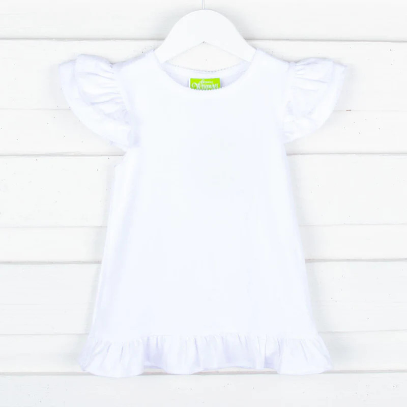 White Double Ruffle Top | Classic Whimsy