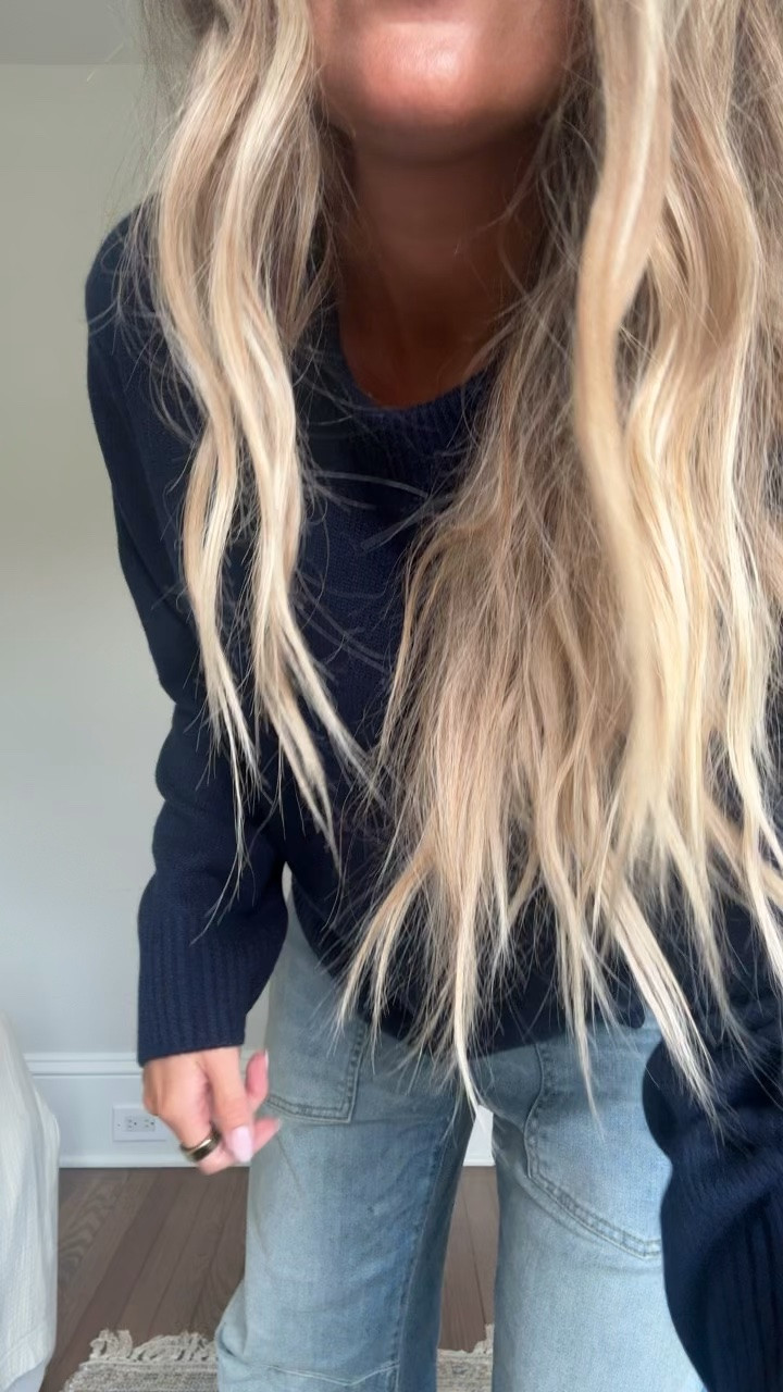 A cashmere sweater + these pants are
My fall uniform!