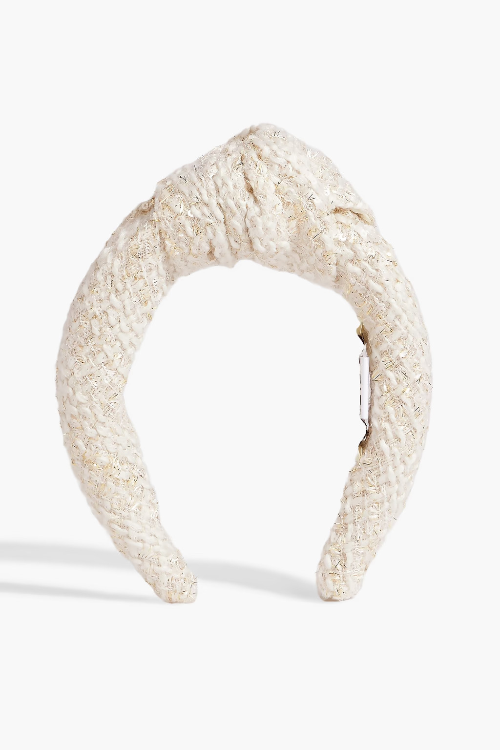 Knotted embellished tweed and tinsel headband | The Outnet (UK and Europe)