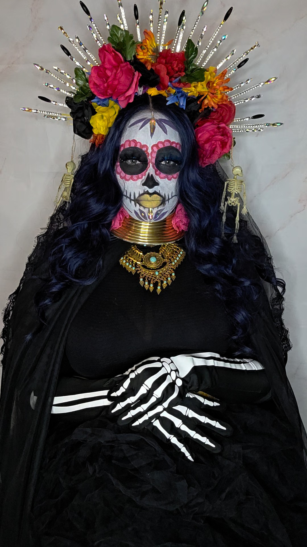 🎃💀✨ La Muerte, but make it fashion! ✨💀🎃This year, my Halloween look was inspired by Día de los Muertos (Day of the Dead) — a vibrant Mexican tradition that honors and celebrates the lives of loved ones who have passed away. 🌼🕯️Contrary to what many think, it’s not about mourning — it’s about remembering with joy. The marigolds, sugar skulls, and face paint all symbolize the beauty of life, death, and rebirth. 🌺💫I wanted to bring that same energy — bold, sacred, and unapologetically alive — into this look. 💃🏽🖤#DayoftheDead #HalloweenLook #MakeupArt #LaCatrinaVibes #DiaDeLosMuertos #CulturalElegance #HonoringTheAncestors

#LTKHalloween #LTKPlusSize #LTKBeauty