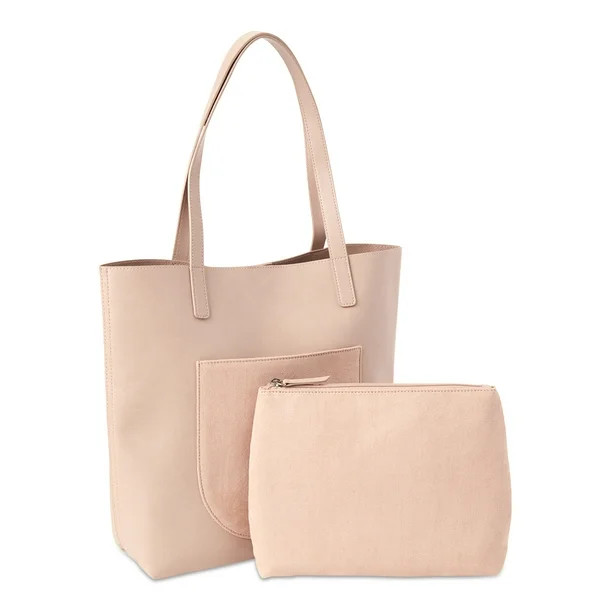Time and Tru Elisa Tote Bag with Bonus Pouch | Walmart (US)