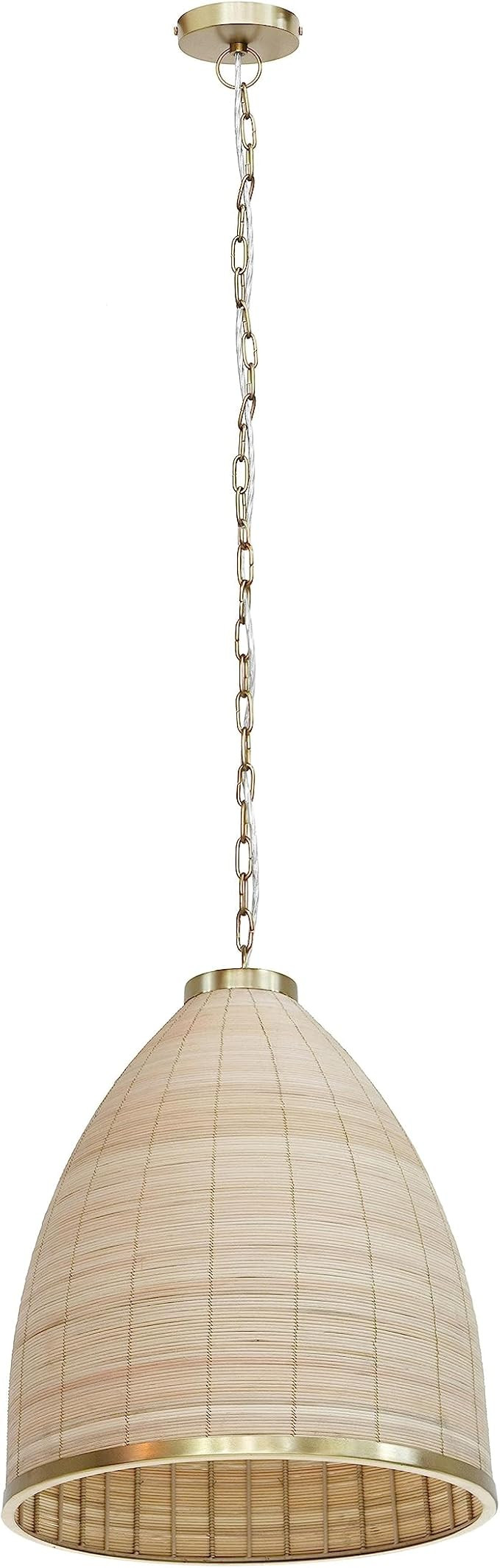 Tov Furniture Kelsey Rattan Pendant Lamp | Amazon (US)