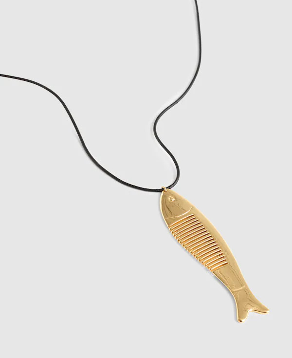 Fish Comb Charm Necklace | Madewell