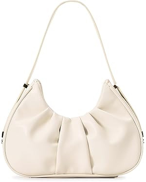 Herald Ruched Shoulder Bag Cloud Design Hobo Clutch Purse for Women Small Mini Cute Tote Handbag ... | Amazon (US)