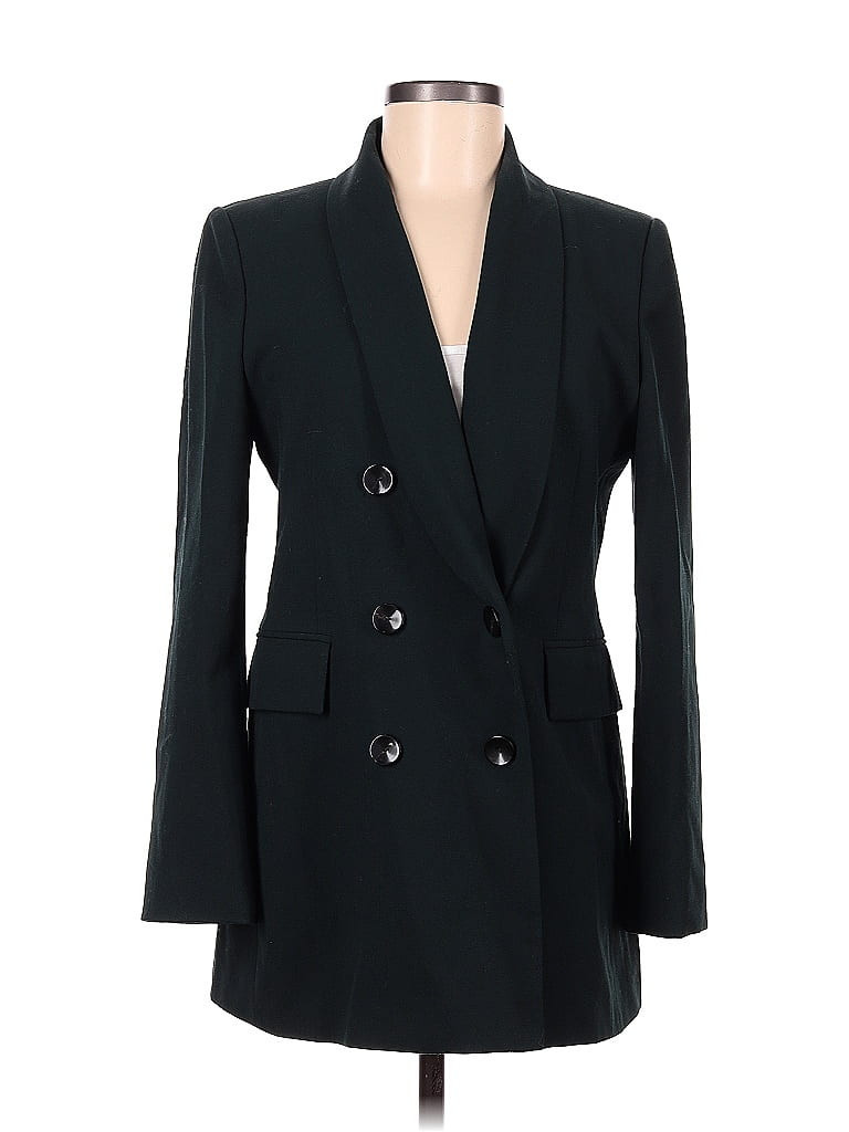 Zara Blazer Jacket: Black Jackets & Outerwear - Size Medium | ThredUp