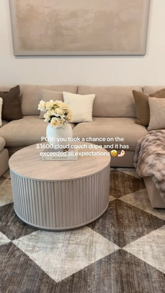 this Wayfair cloud couch is giving luxury living room aesthetic on a budget and I'm OBSESSED🤩

the oversized cushions, deep seats, and cozy modern vibe make it the ultimate comfy couch for movie nights, mom life, and everyday lounging☁️

if you've been searching for an affordable cloud couch, neutral living room inspo, or a cloud couch dupe... this is it🤍

I got the color chenille beige and linked this exact one in my bio with a few other smaller options✨

#cloudcouch #couch #cloudcouchdupe #livingroomdecor #homedecor

#LTKSaleAlert #LTKHome