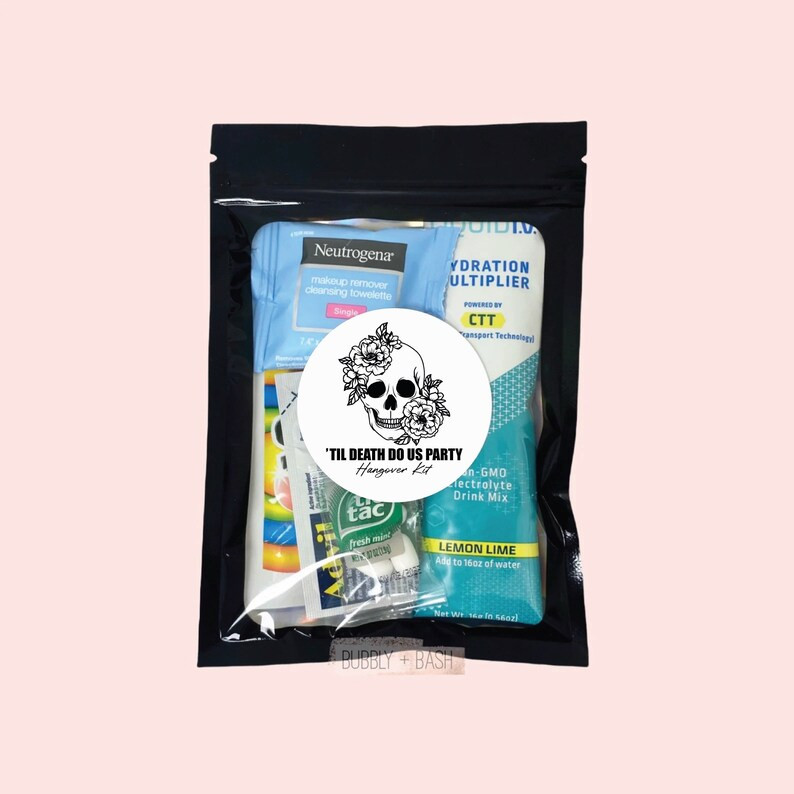 Til Death Do Us Party Hangover Kit Bag Bachelorette Hangover - Etsy | Etsy (US)