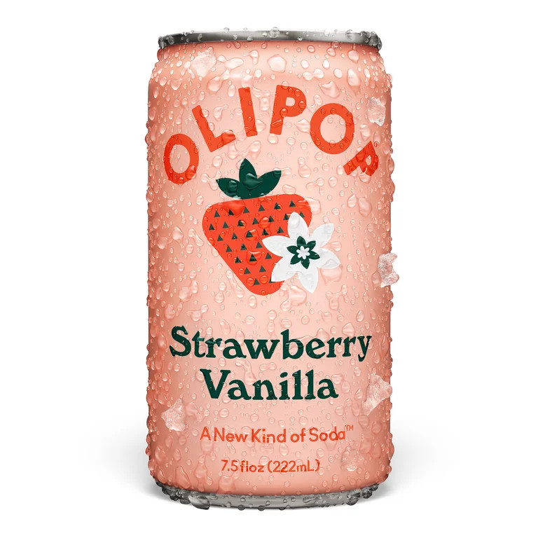 OLIPOP Prebiotic Soda, Strawberry Vanilla, 7.5 fl oz Mini Can | Walmart (US)
