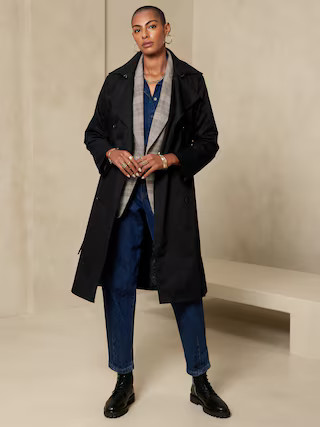 Giovana Twill Trench | Banana Republic Factory